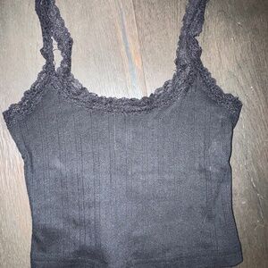 Black tank top